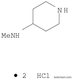 Molecular Structure of 1220039-56-4 (4-methylaminopiperidine dihydrochloride)